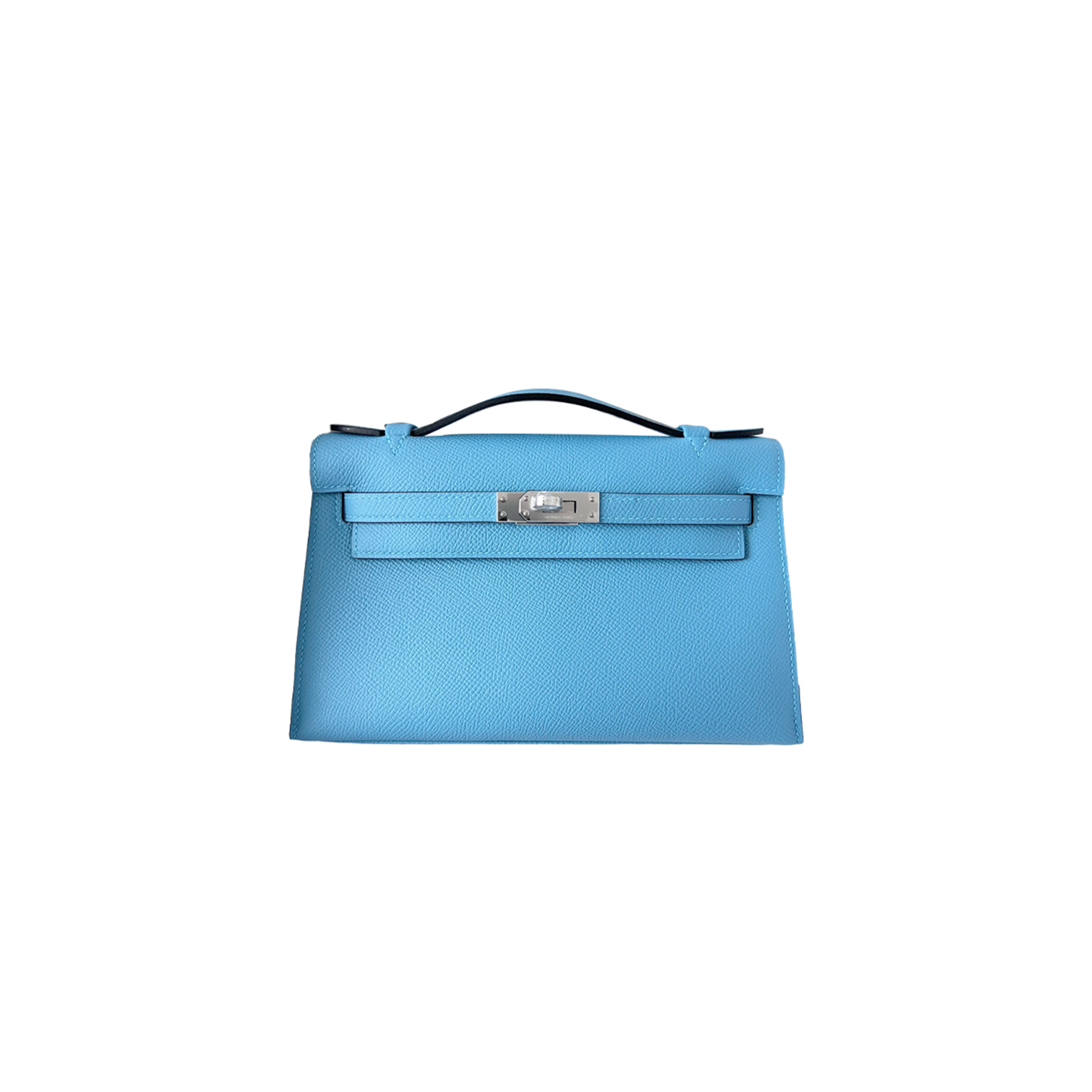 H**mes mini kelly first generation epsom macaron blue (22*14*7cm)
